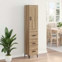 VidaXL Highboard Remeselný dub 34,5 x 34 x 180 cm Kompozitné drevo