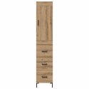 VidaXL Highboard Remeselný dub 34,5 x 34 x 180 cm Kompozitné drevo