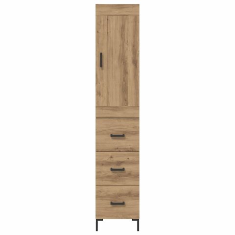 VidaXL Highboard Remeselný dub 34,5 x 34 x 180 cm Kompozitné drevo