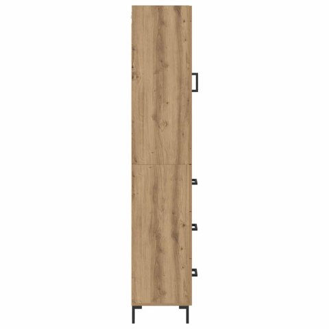 VidaXL Highboard Remeselný dub 34,5 x 34 x 180 cm Kompozitné drevo