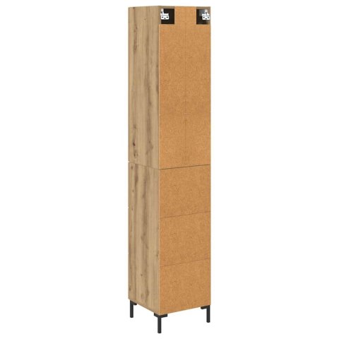 VidaXL Highboard Remeselný dub 34,5 x 34 x 180 cm Kompozitné drevo