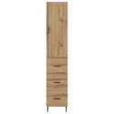 VidaXL Highboard Remeselný dub 34,5 x 34 x 180 cm Kompozitné drevo