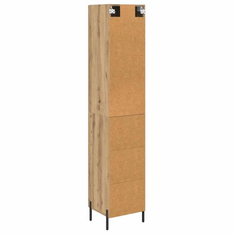 VidaXL Highboard Remeselný dub 34,5 x 34 x 180 cm Kompozitné drevo