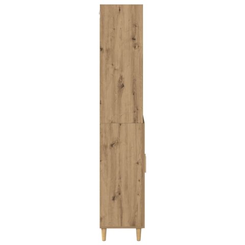VidaXL Highboard Remeselný dub 69,5 x 32,5 x 180 cm Kompozitné drevo