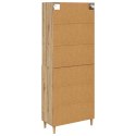 VidaXL Highboard Remeselný dub 69,5 x 32,5 x 180 cm Kompozitné drevo
