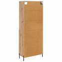 VidaXL Highboard Remeselný dub 69,5 x 32,5 x 180 cm Kompozitné drevo