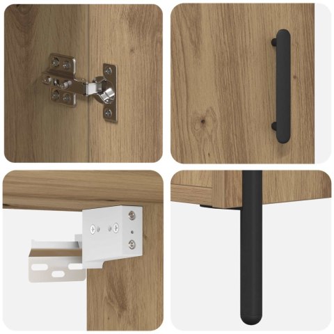 VidaXL Highboard Remeselný dub 69,5 x 32,5 x 180 cm Kompozitné drevo