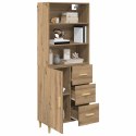 VidaXL Highboard Remeselný dub 69,5 x 32,5 x 180 cm Kompozitné drevo