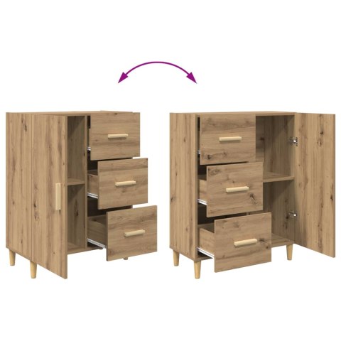 VidaXL Highboard Remeselný dub 69,5 x 32,5 x 180 cm Kompozitné drevo