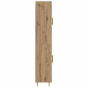 VidaXL Highboard Remeselný dub 69,5 x 34 x 180 cm Kompozitné drevo