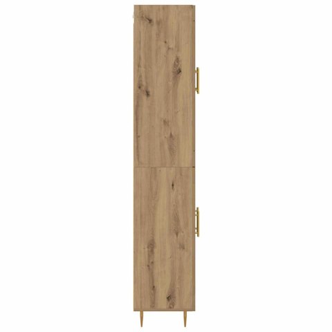 VidaXL Highboard Remeselný dub 69,5 x 34 x 180 cm Kompozitné drevo