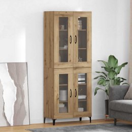 VidaXL Highboard Remeselný dub 69,5 x 34 x 180 cm Kompozitné drevo