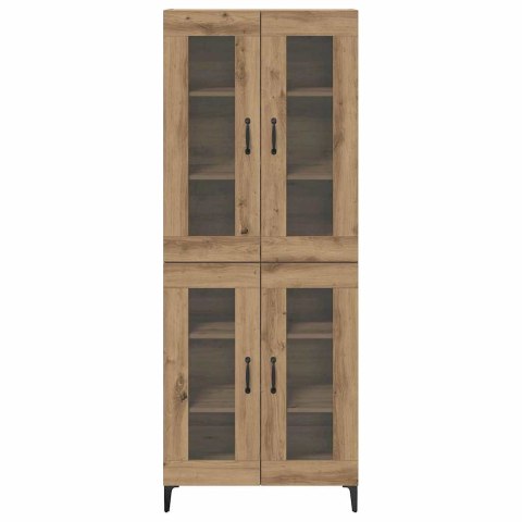 VidaXL Highboard Remeselný dub 69,5 x 34 x 180 cm Kompozitné drevo