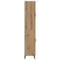 VidaXL Highboard Remeselný dub 69,5 x 34 x 180 cm Kompozitné drevo