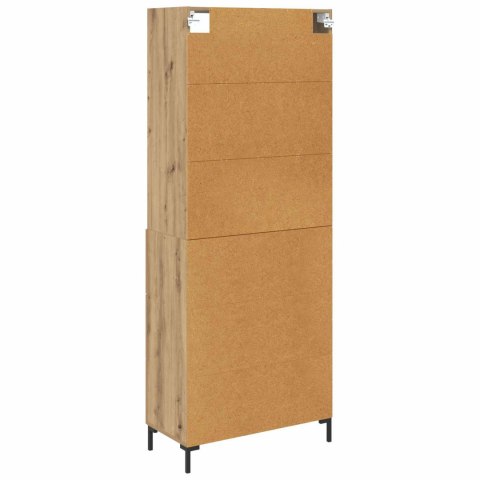 VidaXL Highboard Remeselný dub 69,5 x 34 x 180 cm Kompozitné drevo