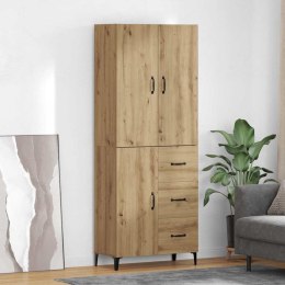 VidaXL Highboard Remeselný dub 69,5 x 34 x 180 cm Kompozitné drevo