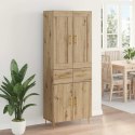 VidaXL Highboard Remeselný dub 69,5 x 34 x 180 cm Kompozitné drevo