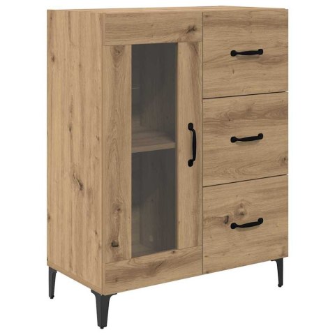 VidaXL Highboard Remeselný dub 69,5 x 34 x 180 cm Kompozitné drevo