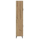 VidaXL Highboard Remeselný dub 69,5 x 34 x 180 cm Kompozitné drevo