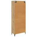 VidaXL Highboard Remeselný dub 69,5 x 34 x 180 cm Kompozitné drevo