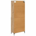 VidaXL Highboard Remeselný dub 69,5 x 34 x 180 cm Kompozitné drevo