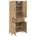 VidaXL Highboard Remeselný dub 69,5 x 34 x 180 cm Kompozitné drevo