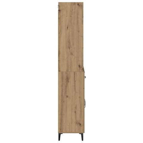 VidaXL Highboard Remeselný dub 69,5 x 34 x 180 cm Kompozitné drevo