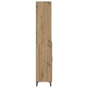 VidaXL Highboard Remeselný dub 69,5 x 34 x 180 cm Kompozitné drevo