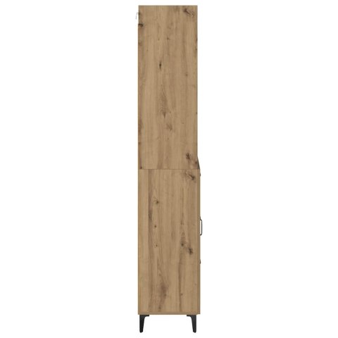 VidaXL Highboard Remeselný dub 69,5 x 34 x 180 cm Kompozitné drevo