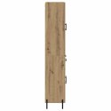 VidaXL Highboard Remeselný dub 69,5 x 34 x 180 cm Kompozitné drevo