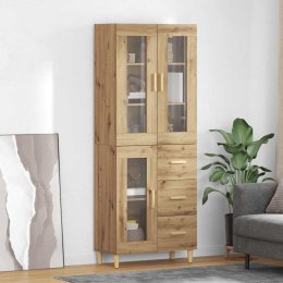 VidaXL Highboard Remeselný dub 69,5 x 34 x 180 cm Kompozitné drevo