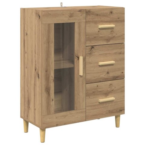 VidaXL Highboard Remeselný dub 69,5 x 34 x 180 cm Kompozitné drevo