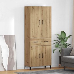 VidaXL Highboard Remeselný dub 69,5 x 34 x 180 cm Kompozitné drevo