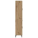VidaXL Highboard Remeselný dub 69,5 x 34 x 180 cm Kompozitné drevo
