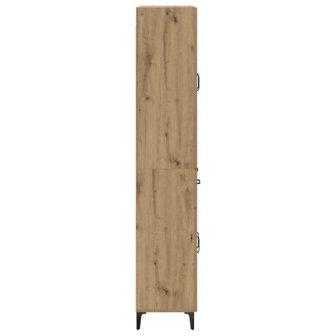 VidaXL Highboard Remeselný dub 69,5 x 34 x 180 cm Kompozitné drevo