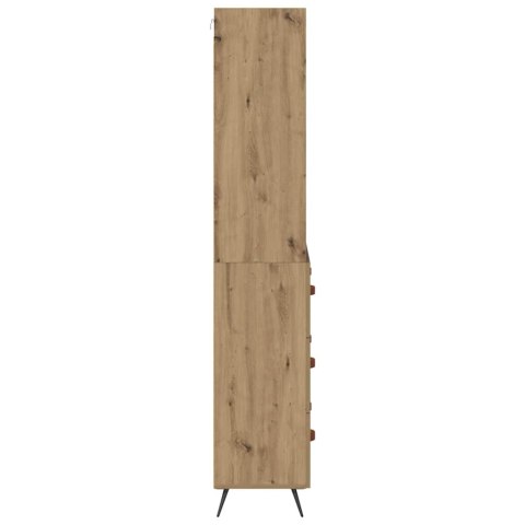 VidaXL Highboard Remeselný dub 69,5 x 34 x 180 cm Kompozitné drevo
