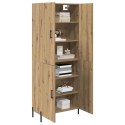 VidaXL Highboard Remeselný dub 69,5 x 34 x 180 cm Kompozitné drevo