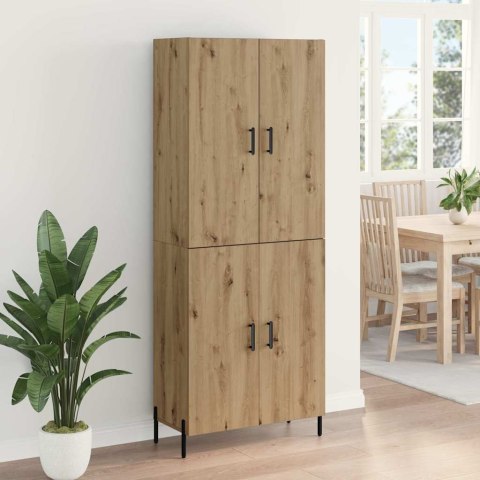 VidaXL Highboard Remeselný dub 69,5 x 34 x 180 cm Kompozitné drevo