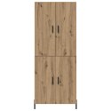 VidaXL Highboard Remeselný dub 69,5 x 34 x 180 cm Kompozitné drevo