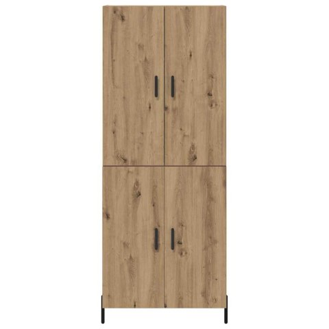 VidaXL Highboard Remeselný dub 69,5 x 34 x 180 cm Kompozitné drevo