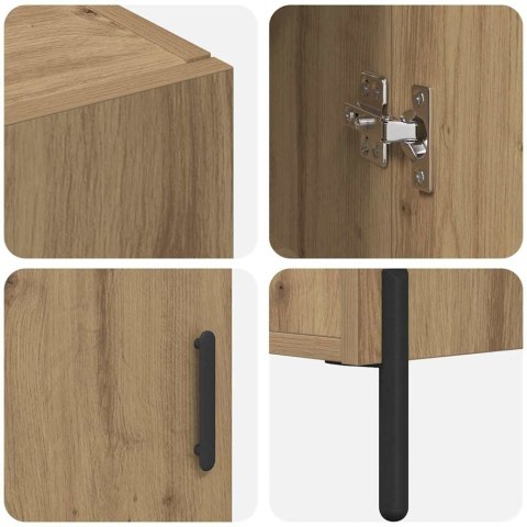 VidaXL Highboard Remeselný dub 69,5 x 34 x 180 cm Kompozitné drevo