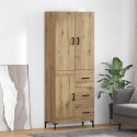 VidaXL Highboard Remeselný dub 69,5 x 34 x 180 cm Kompozitné drevo