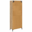 VidaXL Highboard Remeselný dub 69,5 x 34 x 180 cm Kompozitné drevo