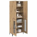 VidaXL Highboard Remeselný dub 69,5 x 34 x 180 cm Kompozitné drevo