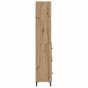 VidaXL Highboard Remeselný dub 69,5 x 34 x 180 cm Kompozitné drevo