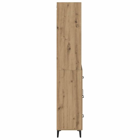 VidaXL Highboard Remeselný dub 69,5 x 34 x 180 cm Kompozitné drevo