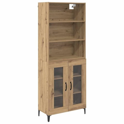 VidaXL Highboard Remeselný dub 69,5 x 34 x 180 cm Kompozitné drevo
