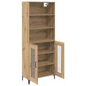 VidaXL Highboard Remeselný dub 69,5 x 34 x 180 cm Kompozitné drevo