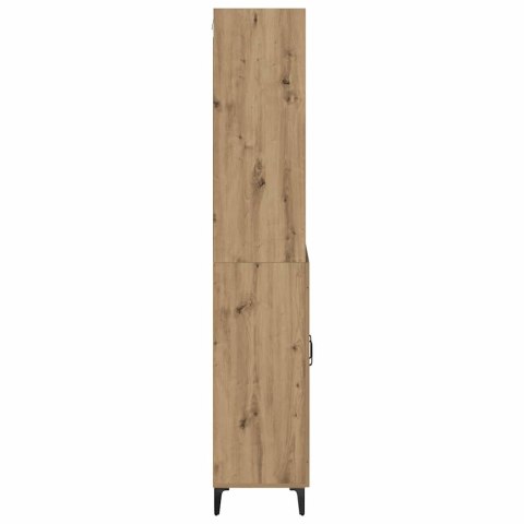VidaXL Highboard Remeselný dub 69,5 x 34 x 180 cm Kompozitné drevo