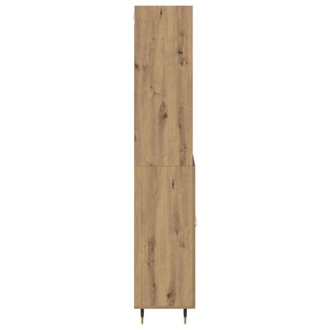 VidaXL Highboard Remeselný dub 69,5 x 34 x 180 cm Kompozitné drevo